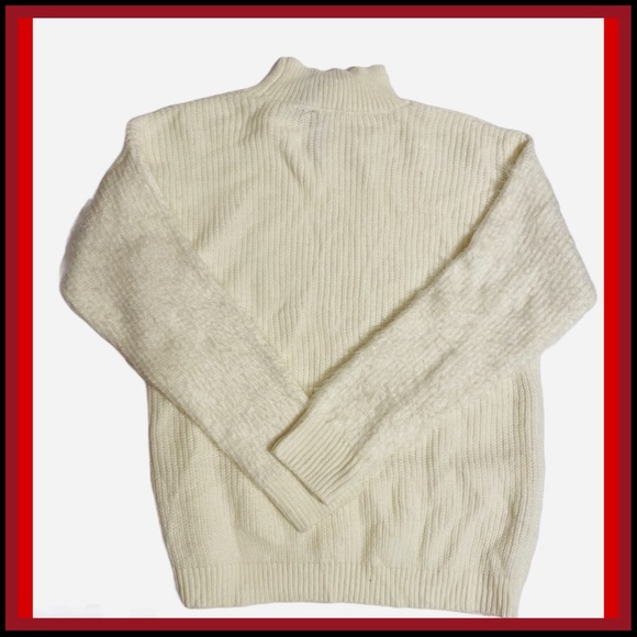 NWT LOVE BY DESIGN CREAM MOCK NECK SWEATER XL - Picture 4 of 13